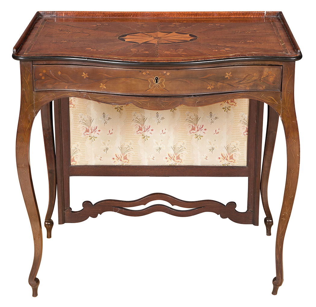 Lot 234 - George III Mahogany, Satinwood and Tulipwood...