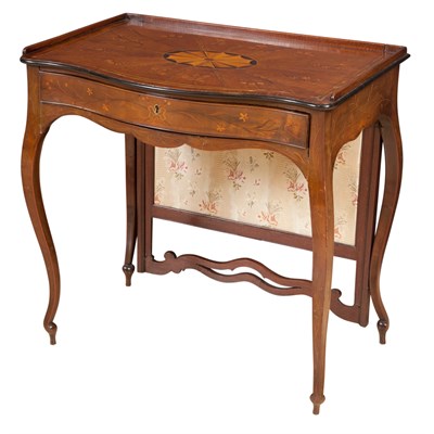 Lot 234 - George III Mahogany, Satinwood and Tulipwood...