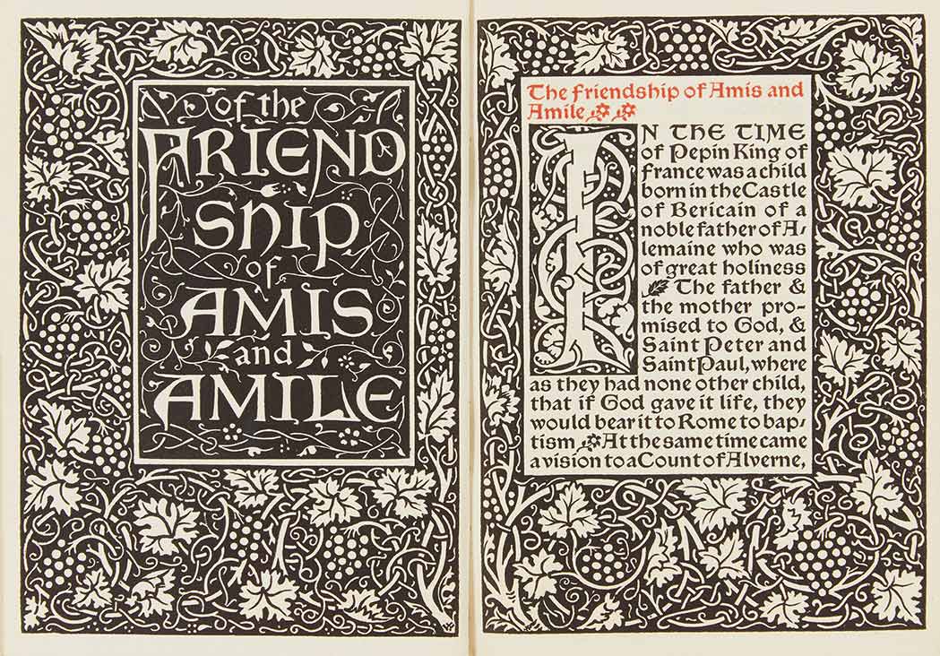 Lot 273 - [KELMSCOTT PRESS] Of the Friendship of Amis...