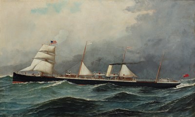 Lot 53 - Manner of Antonio Jacobsen The Steamship...