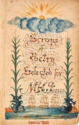 Lot 177 - [NAVAL COMMONPLACE BOOK] Long, illustrated...