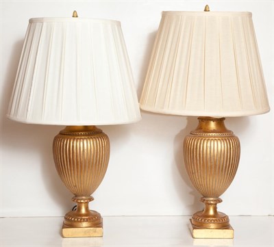 Lot 227 - Pair of Neoclassical Style Giltwood Urn-Form...