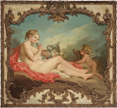 Lot 73 - Follower of Carle Van Loo Venus and Cupid: An...