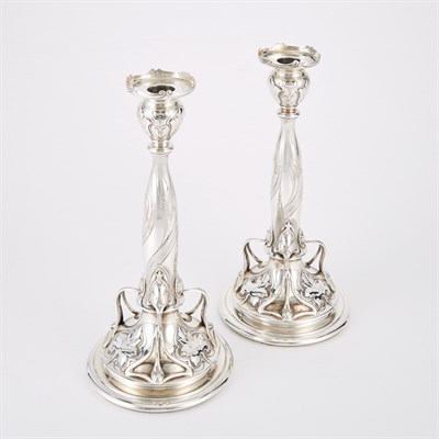 Lot 316 - Pair of Gorham Sterling Silver Athenic Pattern...