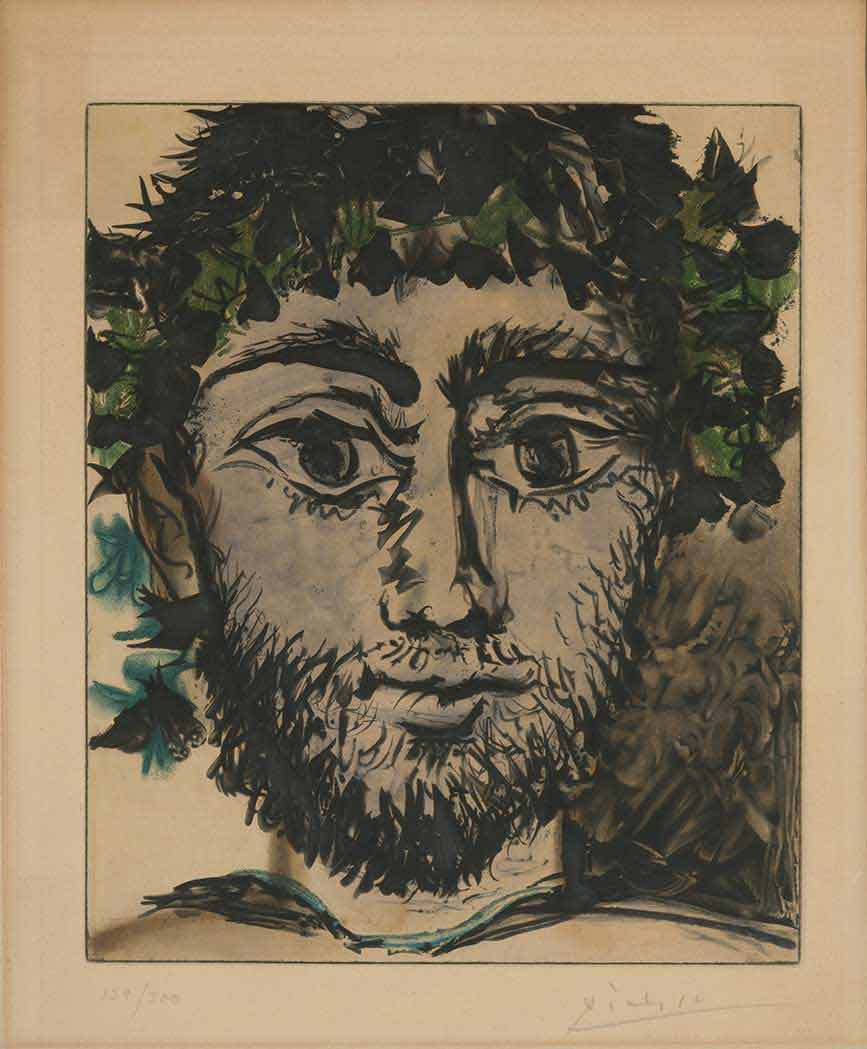Lot 190 - After Pablo Picasso TÊTE DE FAUN Color...