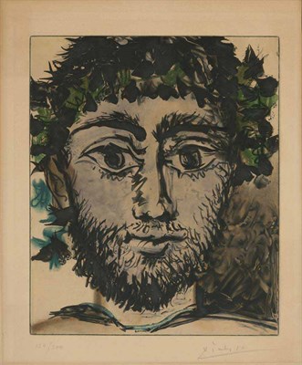 Lot 190 - After Pablo Picasso TÊTE DE FAUN Color...