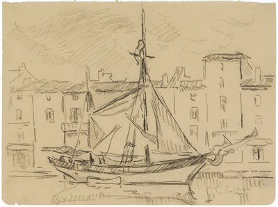 Lot 14 - Paul Signac French, 1863-1935 Saint Tropez,...