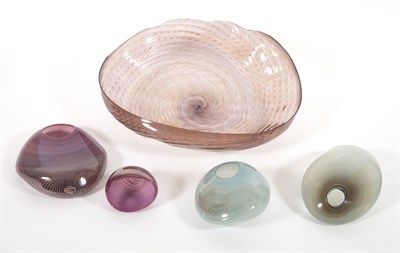 Lot 460 - Chihuly Glass Seaform Five-Piece Set 1981...