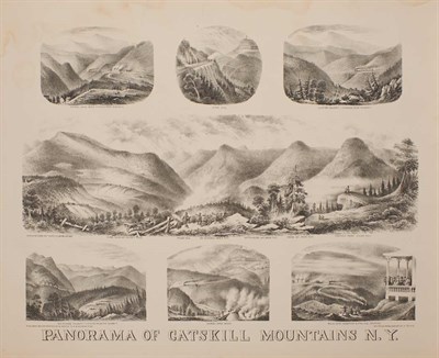Lot 151 - [CATSKILLS] SCHILE, H. Panorama of Catskill...