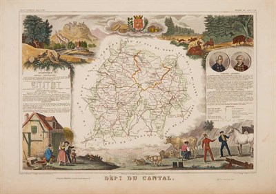 Lot 217 - [MAPS-FRANCE] LEVASSEUR, VICTOR. Large group...