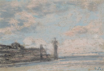 Lot 13 - Eugene Boudin French, 1824-1898 Phare au Bout...