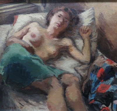 Lot 76 - Moses Soyer American, 1899-1974 Resting Signed...