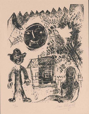 Lot 36 - Marc Chagall LA LUNE NOIRE (M. 293) Lithograph,...