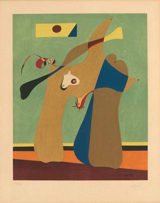 Lot 150 - After Joan Miró UNE FEMME (MAEGHT 1712) Color...