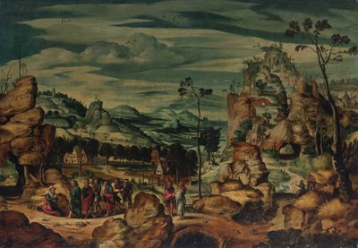 Lot 9 - 16th Century Flemish Manner Christ and the...