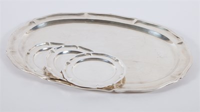 Lot 402 - Mexican Sterling Silver Platter Length 20 1/4...