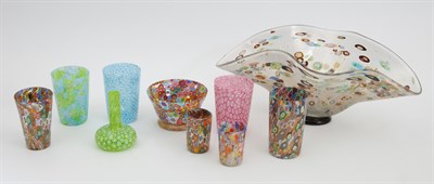 Lot 390 - Group of Italian Millefiori Glass Articles...