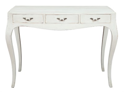 Lot 159 - French Provincial Style White Painted Wood...