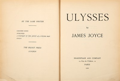 Lot 367 - JOYCE, JAMES Ulysses. Paris: Shakespeare and...
