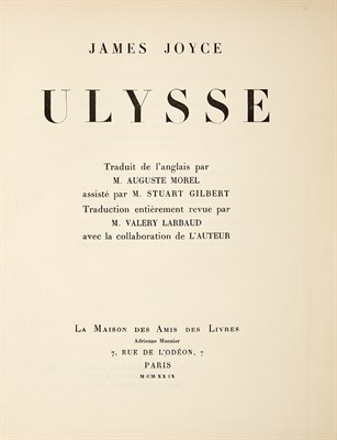 Lot 372 - JOYCE, JAMES Ulysse. Paris: La Maison de Amis...