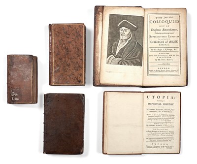 Lot 318 - [ERASMUS and THOMAS MORE] An extensive group...