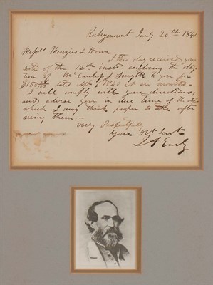 Lot 154 - [CIVIL WAR-CONFEDERATE] Group of signed items....