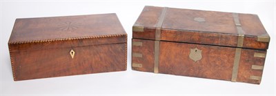 Lot 182 - English Walnut Lap Desk Height 7 inches, width...