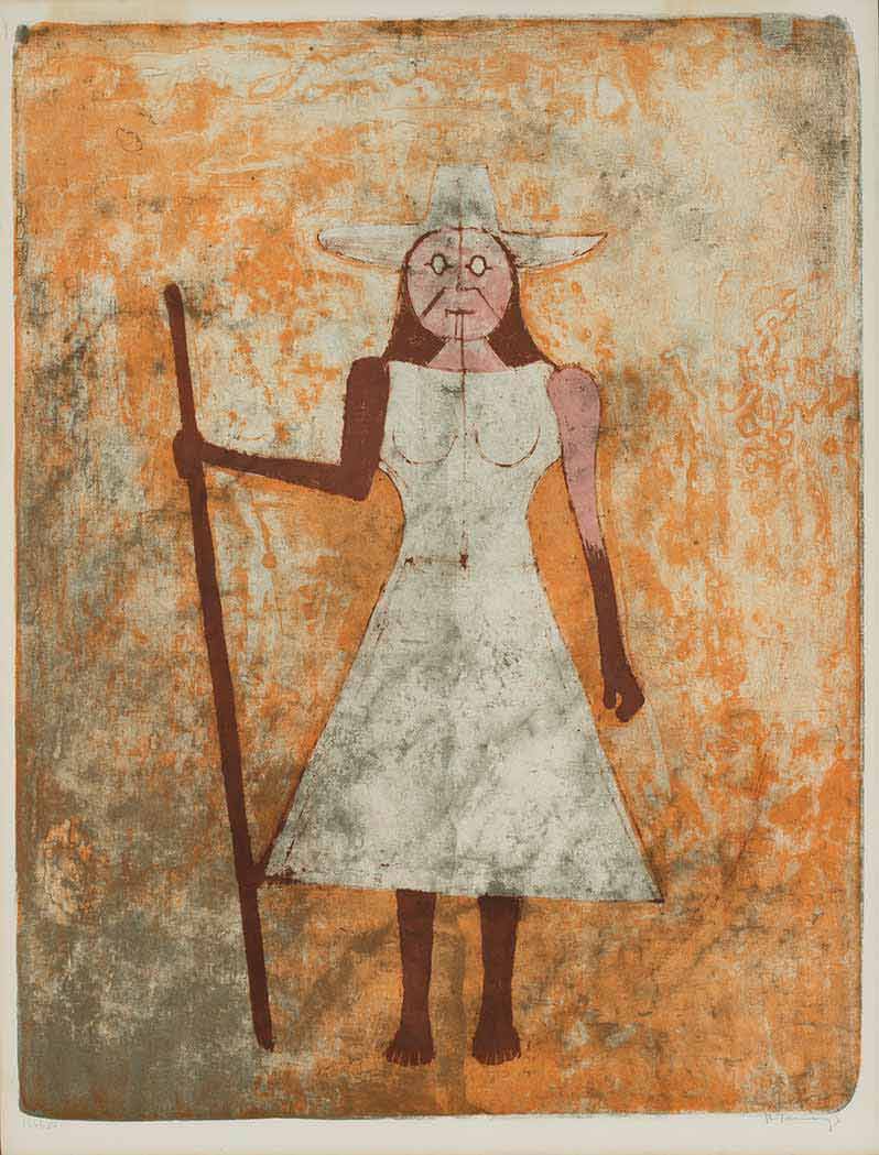 Lot 226 - Rufino Tamayo LA PAYSANNE (P. 120) Color...