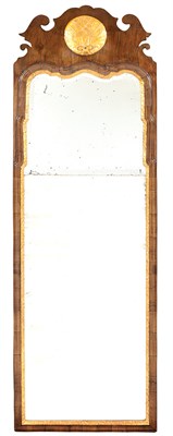 Lot 243 - Queen Anne Walnut Parcel Gilt Pier Mirror 18th...