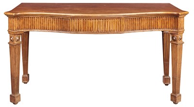 Lot 292 - George III Mahogany Serpentine Console The...