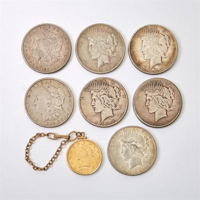 Lot 1220 - United States Coin Group Lot of eight coins...