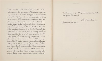 Lot 163 - [LINCOLN, ABRAHAM] BLISS, ALEXANDER and...