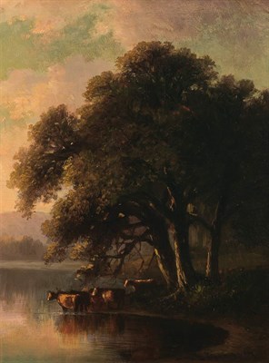 Lot 31 - Benjamin Champney American, 1817-1907 Evening...