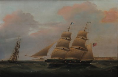 Lot 87 - English School 19th Century A Two-Masted Ship...