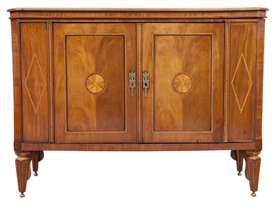 Lot 125 - Dutch Neoclassical Inlaid Mahogany Lift-Top...