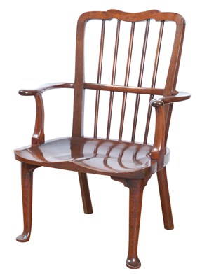 Lot 156 - George II Mahogany Windsor Armchair