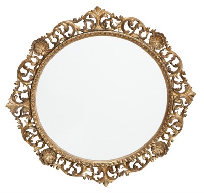 Lot 126 - Pair of Italian Baroque Style Giltwood Mirrors...