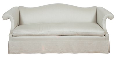 Lot 127 - Chippendale Style Upholstered Serpentine Sofa...