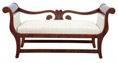 Lot 133 - Austrian Neoclassical Mahogany Bench Height 28...