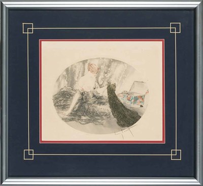 Lot 96 - Louis Icart TREASURES; MODERN DOLL (H./C./I....