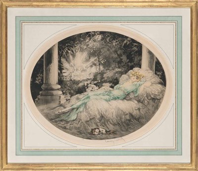 Lot 97 - Louis Icart SPILLED MILK; SLEEPING BEAUTY;...