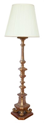 Lot 142 - Giltwood Altar Stick Floor Lamp Height 46 inches.
