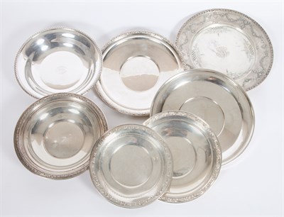 Lot 407 - Group of Seven Sterling Silver Bowls and...