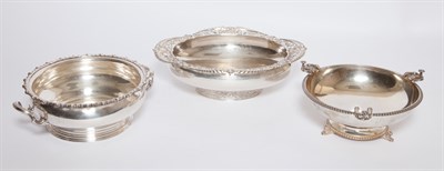 Lot 403 - Three Sterling Silver Centerpiece Bowls Length...