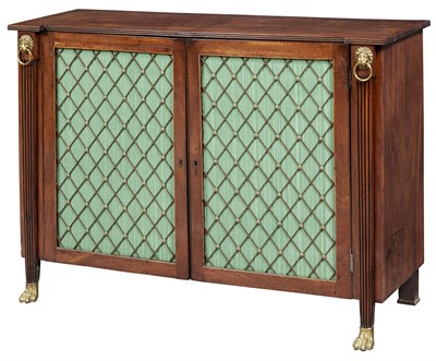 Lot 549 - Regency Brass-Mounted Inlaid Mahogany Cabinet...