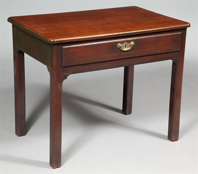 Lot 447 - George III Solid Mahogany Side Table Circa...