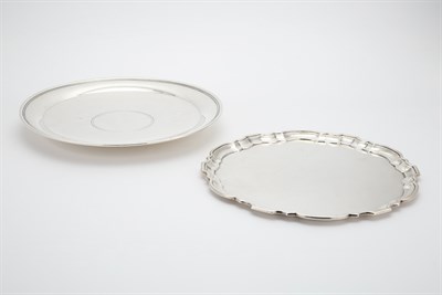 Lot 310 - Two Tiffany & Co. Sterling Silver Salvers 1947-...