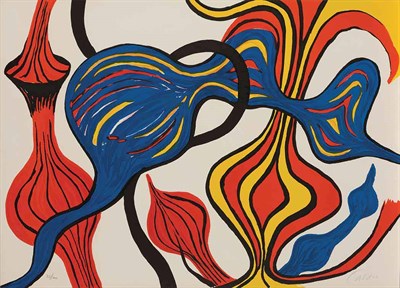 Lot 24 - Alexander Calder GALACTIC SYSTEM Color...