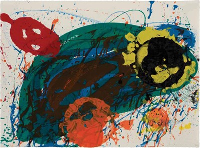 Lot 69 - Sam Francis FOR THIRTEEN (L. S20) Color...