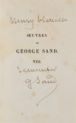 Lot 405 - SAND, GEORGE [=DUDEVANT, AMANDINE AURORE LUCIE...